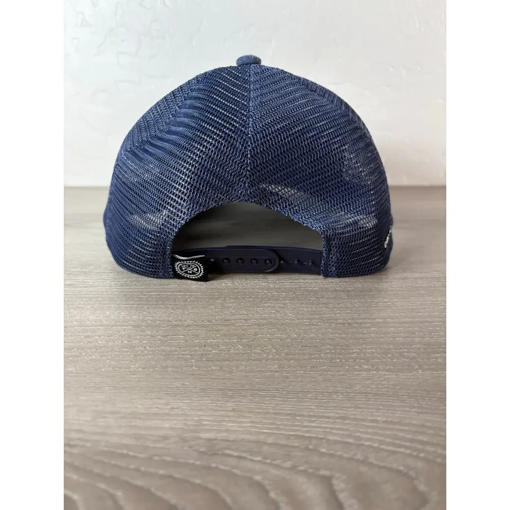 The Heartbeat Brand/ Merrell‎ Cabo Blue Brown Cork Men's Trucker Hat- EUC
